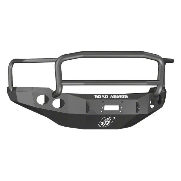 Road Armor Stealth Winch Front Bumper with Lonestar Guard; Textured Black (11-14 Silverado 3500 HD)