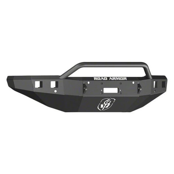 Road Armor Stealth Winch Front Bumper with Pre-Runner Guard; Textured Black (15-19 Silverado 3500 HD)
