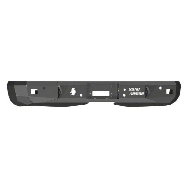 Road Armor Stealth Winch Rear Bumper; Textured Black (07-10 Silverado 3500 HD)