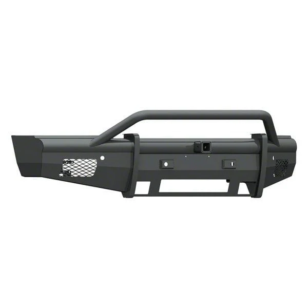 Road Armor Vaquero Non-Winch Front Bumper with Pre-Runner Guard and 2-Inch Receiver Hitch; Textured Black (15-19 Silverado 3500 HD)