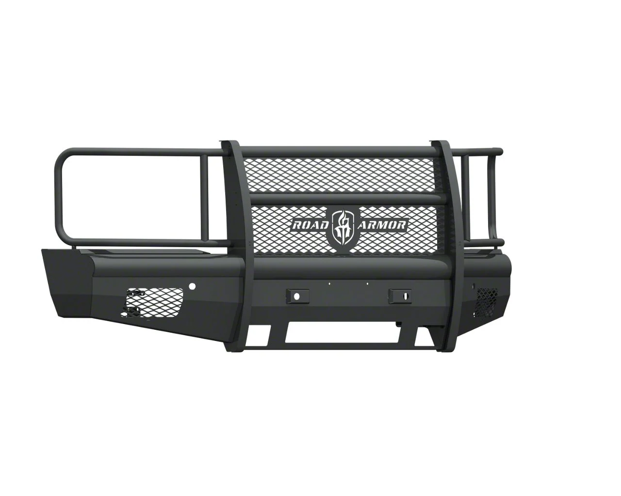 Road Armor Vaquero Non-Winch Front Bumper with Full Guard; Textured Black (15-19 Silverado 3500 HD)