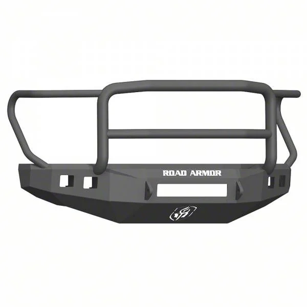 Road Armor Stealth Non-Winch Front Bumper with Lonestar Guard; Textured Black (17-22 F-250 Super Duty)