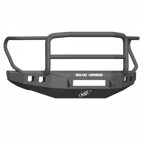 Road Armor Stealth Non-Winch Front Bumper with Lonestar Guard; Wide Flare; Textured Black (17-22 F-250 Super Duty)