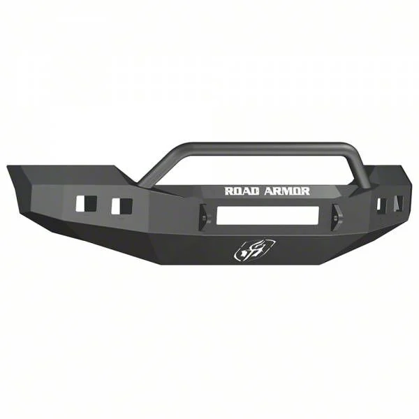 Road Armor Stealth Non-Winch Front Bumper with Pre-Runner Guard; Textured Black (11-16 F-250 Super Duty)
