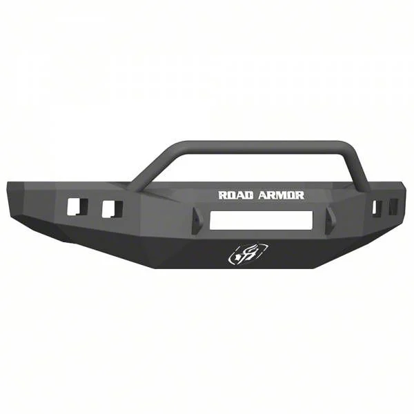 Road Armor Stealth Non-Winch Front Bumper with Pre-Runner Guard; Textured Black (17-22 F-250 Super Duty)