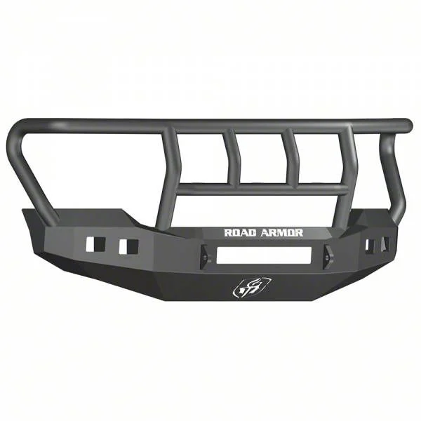 Road Armor Stealth Non-Winch Front Bumper with Titan II Guard; Wide Flare; Textured Black (11-16 F-250 Super Duty)