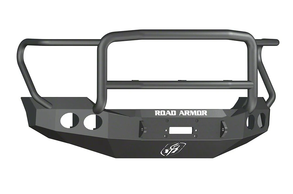 Road Armor Stealth Winch Front Bumper with Lonestar Guard; Textured Black (11-16 F-250 Super Duty)