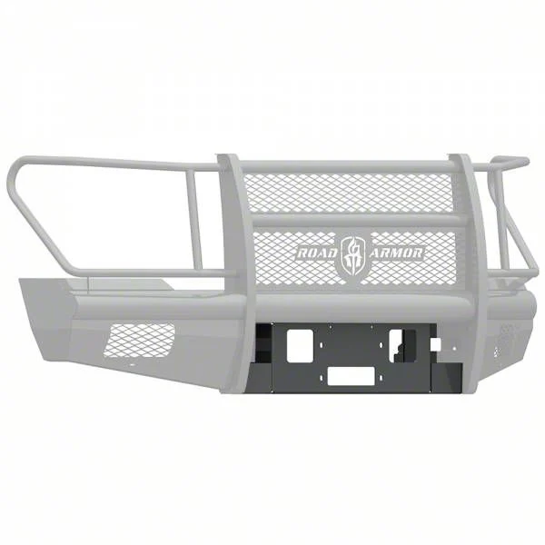 Road Armor Winch Plate for Vaquero Front Bumper; Textured Black (11-16 F-250 Super Duty)