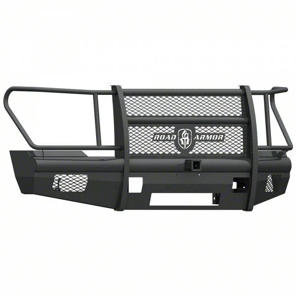 Road Armor Vaquero Non-Winch Front Bumper with Full Guard and 2-Inch Receiver Hitch; Textured Black (11-16 F-250 Super Duty)