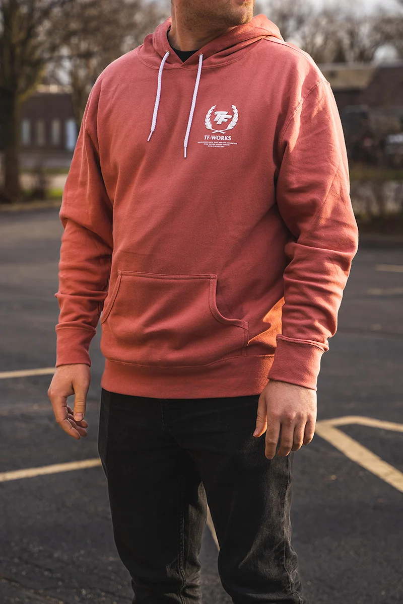 TF-Works Hoodie with Puff Logo - Lightweight / Slim Fit