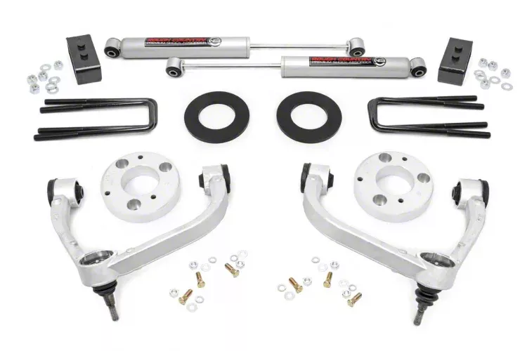 Rough Country Suspension 3-Inch Bolt-On Upper Control Arm Suspension Lift Kit with Premium N3 Shocks (09-13 4WD F-150 SuperCab, SuperCrew, Excluding Raptor)