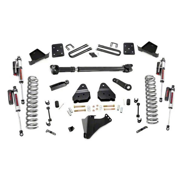 Rough Country Suspension 4.50-Inch Suspension Lift Kit with Front Driveshaft and Vertex Reservoir Shocks (17-22 4WD 6.7L Powerstroke F-350 Super Duty SRW w/ 3.50-Inch Rear Axle)