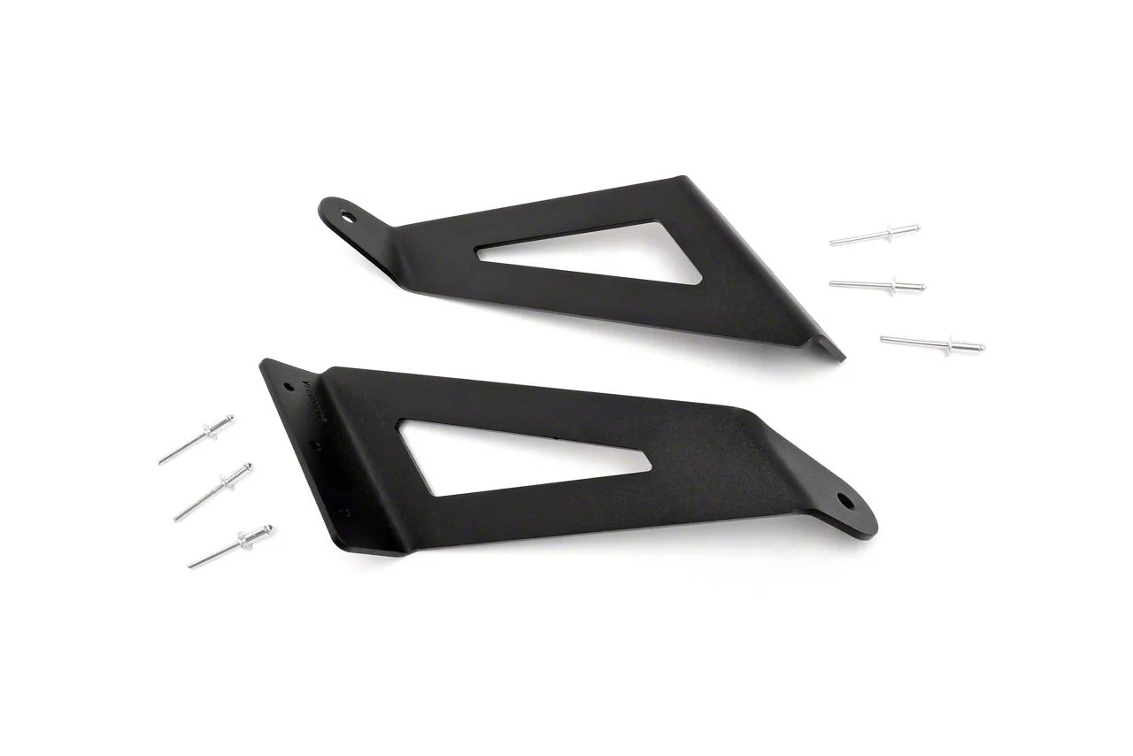 Rough Country Suspension 54-Inch Curved LED Light Bar Upper Windshield Mounting Brackets (11-16 F-350 Super Duty)