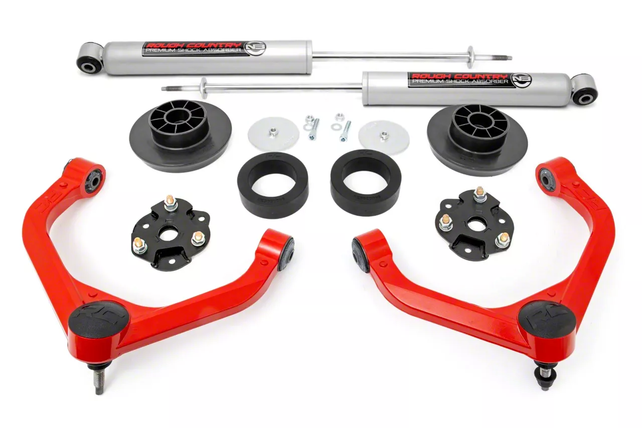 Rough Country Suspension 3.50-Inch Bolt-On Suspension Lift Kit with Lifted N3 Struts and Premium N3 Shocks (19-26 4WD 5.7L RAM 1500 w/o Air Ride)