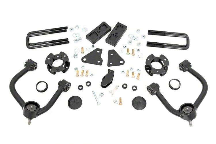 Rough Country Suspension 3.50-Inch Suspension Lift Kit (19-23 4WD Ranger w/ Factory Aluminum Knuckles, Excluding Tremor)