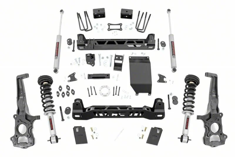 Rough Country Suspension 6-Inch Suspension Lift Kit with Lifted N3 Struts and Premium N3 Shocks (19-23 4WD Ranger w/ Factory Cast Steel Knuckles, Excluding Tremor)