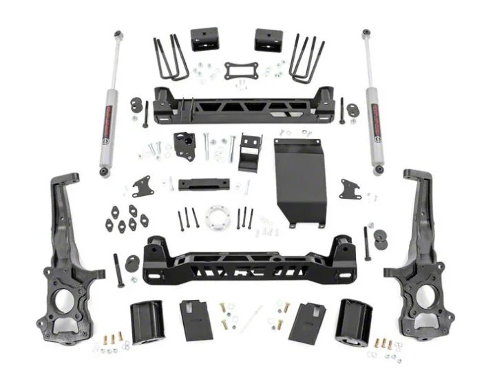 Rough Country Suspension 6-Inch Suspension Lift Kit with Premium N3 Shocks (19-23 4WD Ranger w/ Factory Cast Steel Knuckles, Excluding Tremor)