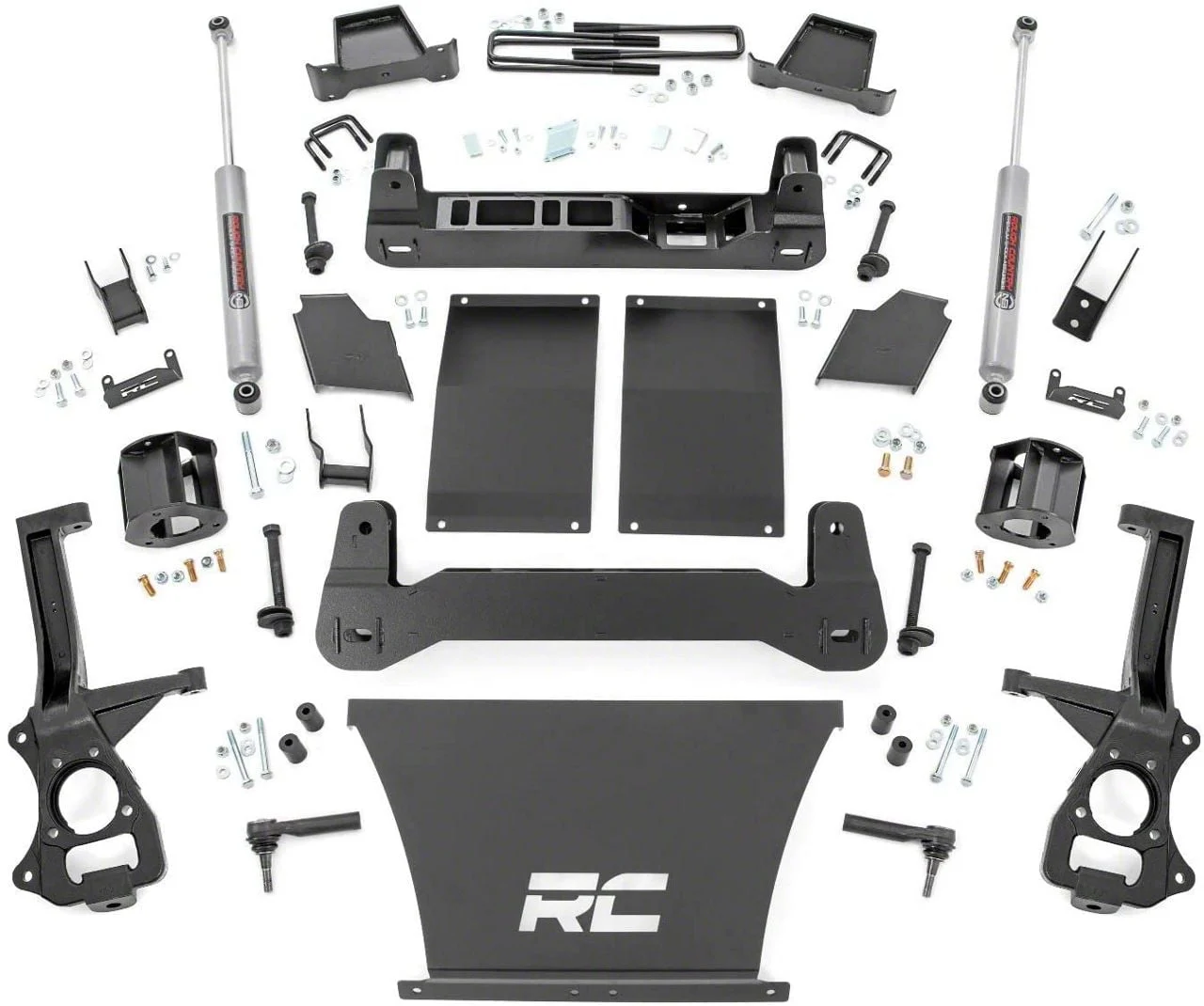 Rough Country Suspension 6-Inch Suspension Lift Kit with V2 Monotube Shocks (19-26 Sierra 1500 w/o Adaptive Ride Control, Excluding AT4 & Denali)