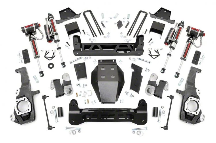 Rough Country Offroad 7-Inch NTD Suspension Lift Kit with Vertex Reservoir Shocks (20-26 Sierra 2500 HD, Excluding Denali)