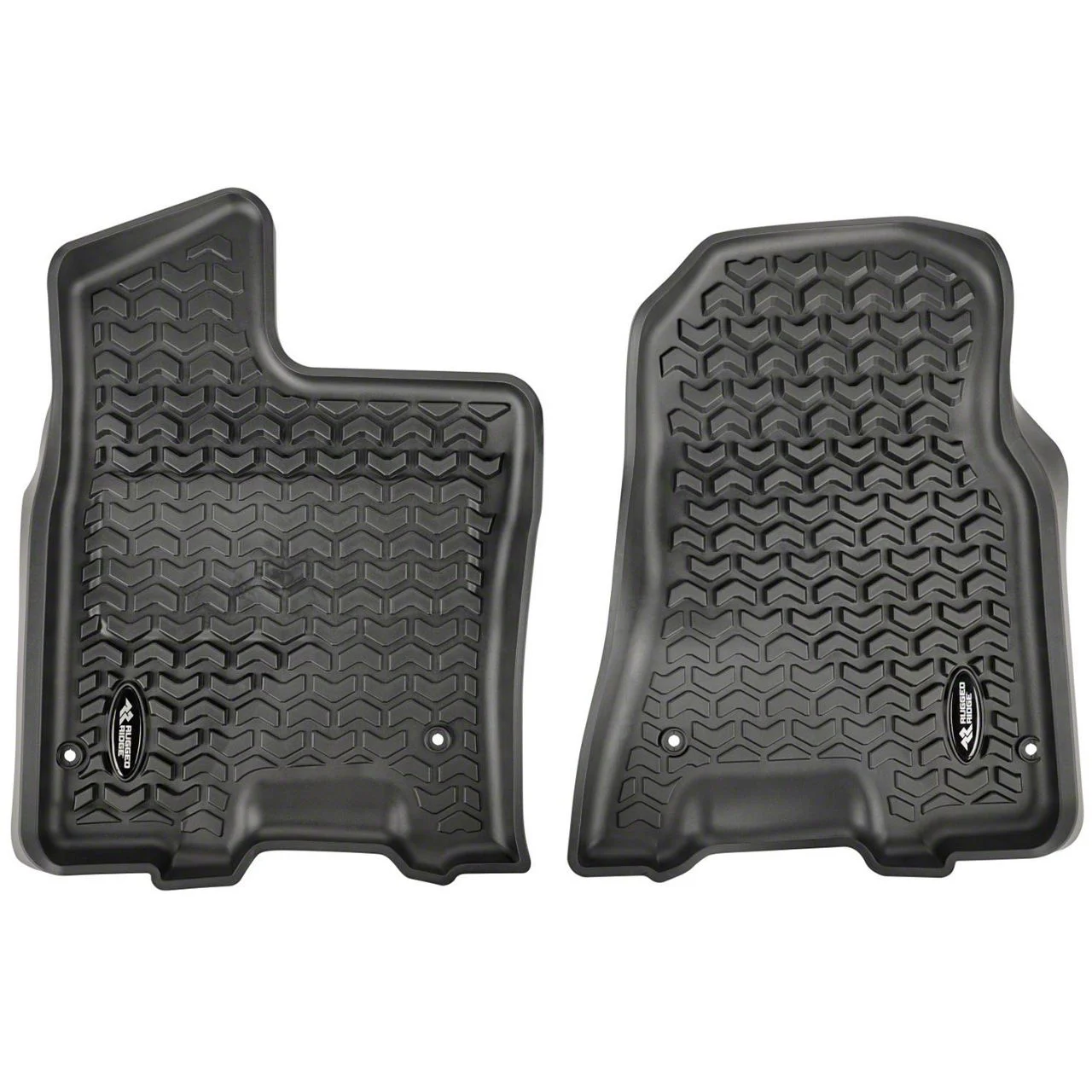 Rugged Ridge All-Terrain Front Floor Liners; Black (19-24 RAM 1500)
