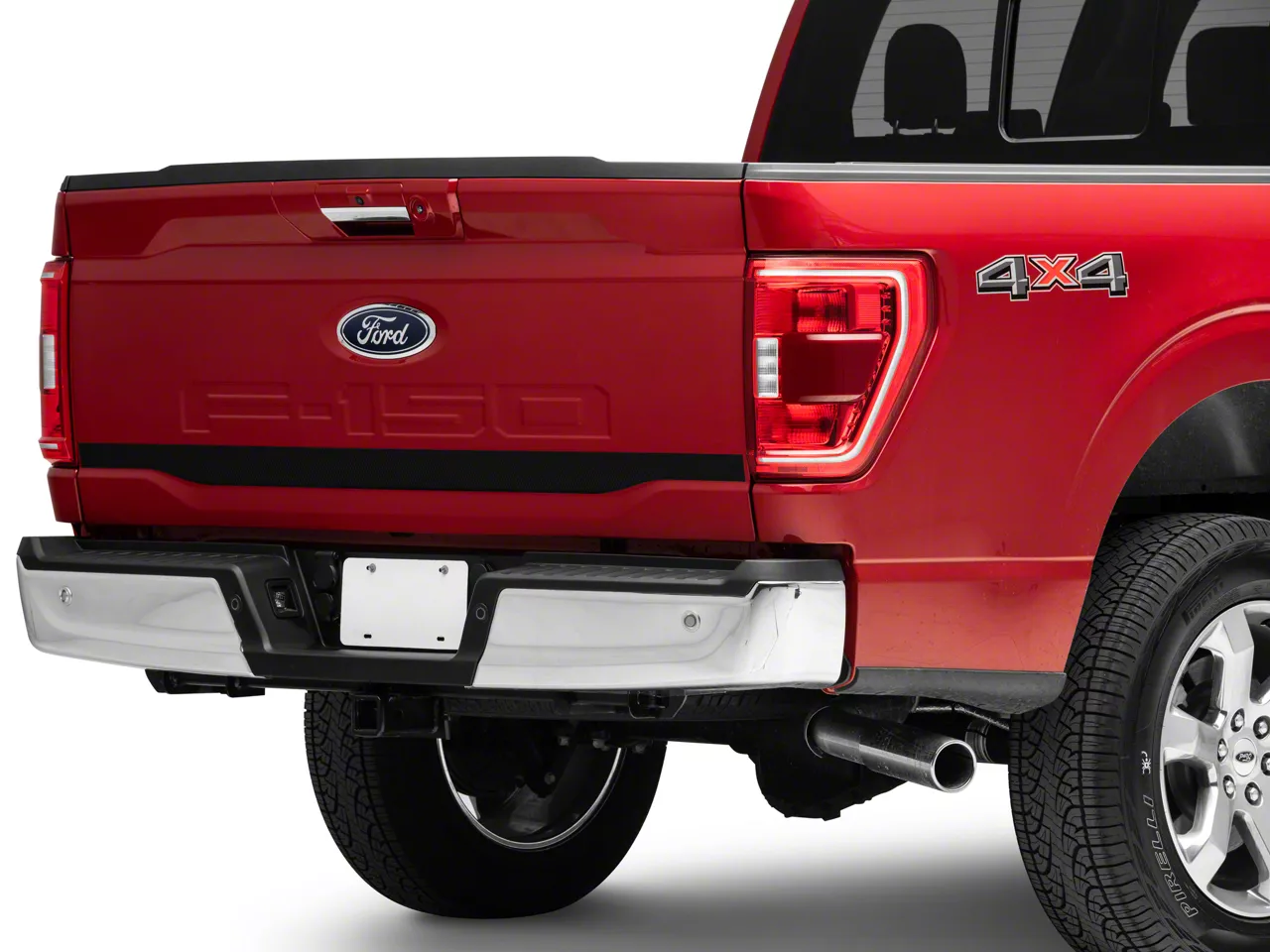 SEC10 Lower Tailgate Accent Decal; Carbon Fiber (21-26 F-150)