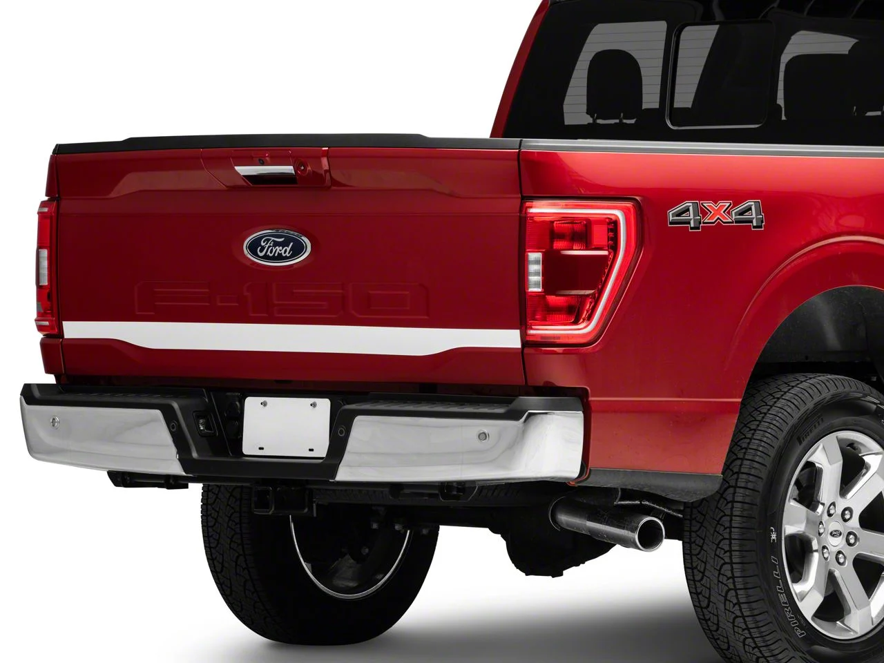 SEC10 Lower Tailgate Accent Decal; White (21-26 F-150)