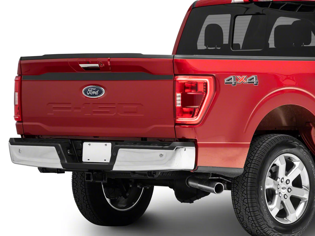 SEC10 Upper Tailgate Accent Decal; Matte Black (21-26 F-150)