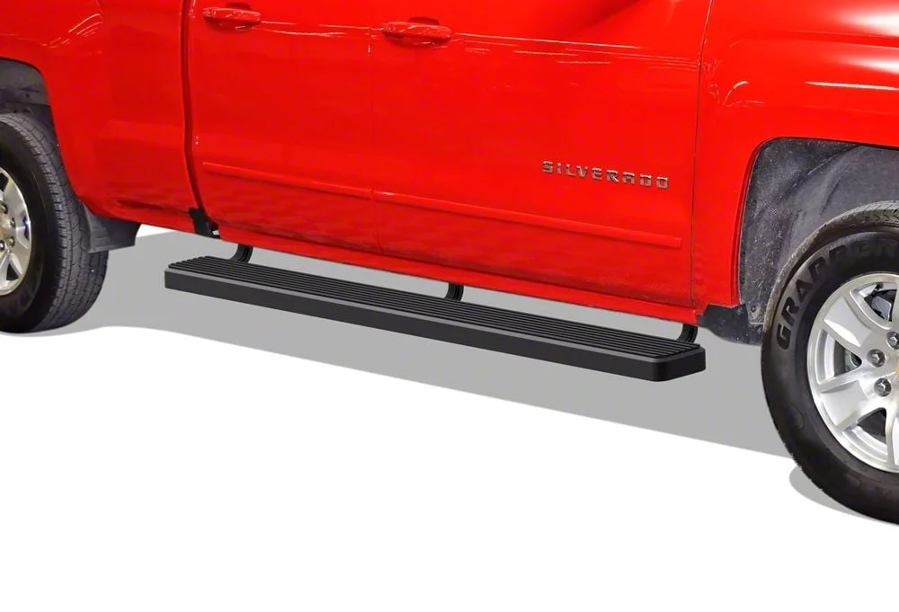 6-Inch iStep Running Boards; Black (19-26 Sierra 1500 Double Cab)