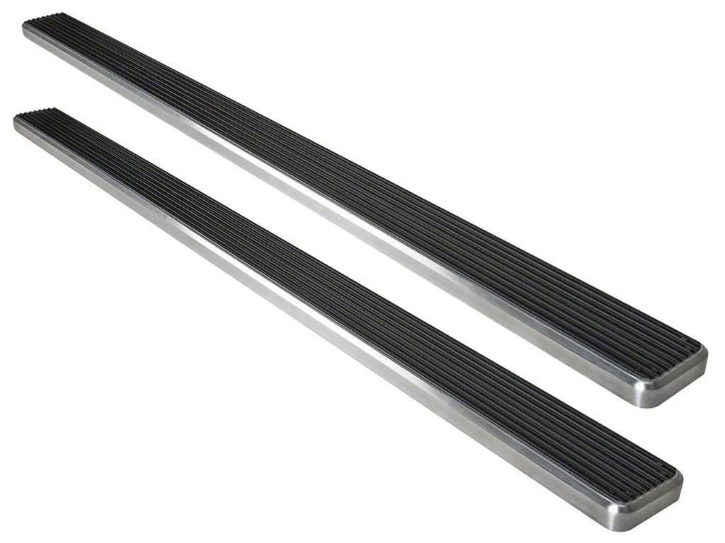 6-Inch iStep Running Boards; Hairline Silver (19-26 Sierra 1500 Double Cab)