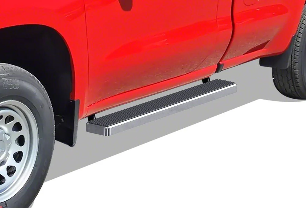 6-Inch iStep Running Boards; Hairline Silver (19-26 Sierra 1500 Regular Cab)