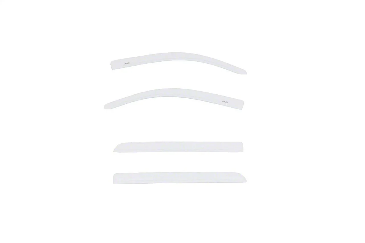 Low Profile Color-Match Ventvisor Window Deflectors; Front and Rear; Summit White (15-18 Sierra 1500 Crew Cab)