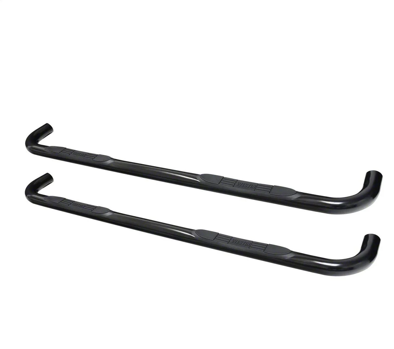 Westin E-Series 3-Inch Nerf Side Step Bars; Black (19-26 Sierra 1500 Crew Cab)