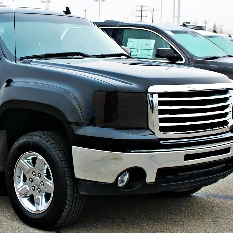 Euro Crystal Headlights; Chrome Housing; Smoked Lens (07-13 Sierra 1500)