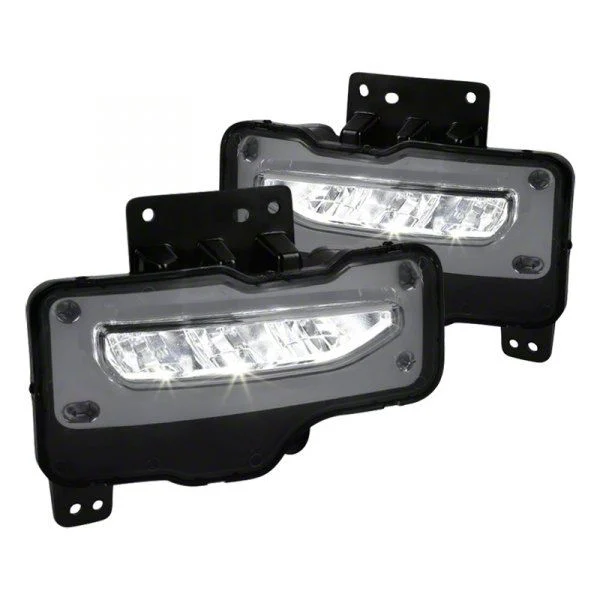 Fog Light; LED Front Bumper Lamps; Smoked (17-19 Sierra 1500)