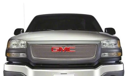 Putco Liquid Mesh Upper Replacement Grille; Chrome (03-06 Sierra 1500)