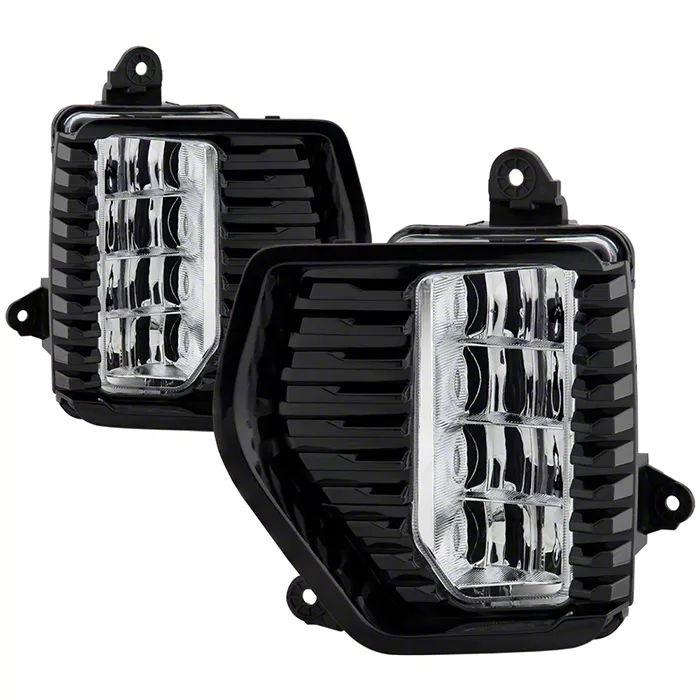 OEM Style Full LED Fog Lights; Clear (19-21 Sierra 1500 Denali; 2022 Sierra 1500 Denali Limited)