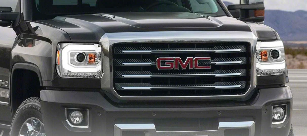 Plank Style Switchback Halo Projector Headlights; Chrome Housing; Clear Lens (14-15 Sierra 1500 w/ Factory Halogen Headlights)