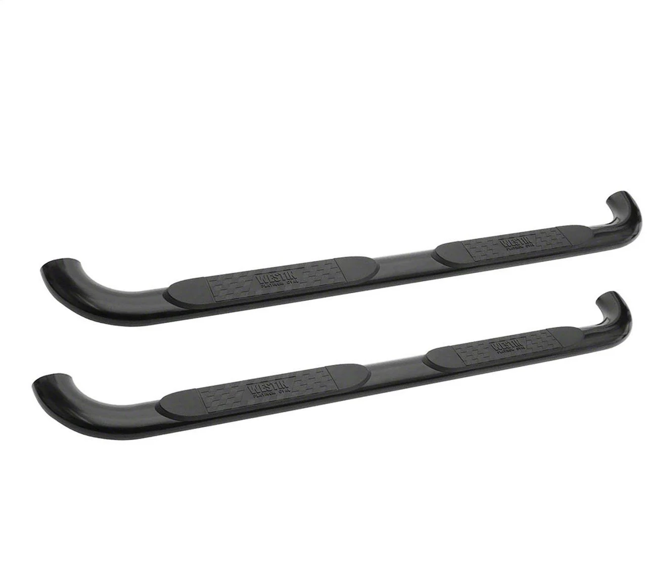 Westin Platinum 4-Inch Oval Side Step Bars; Black (19-26 Sierra 1500 Double Cab)