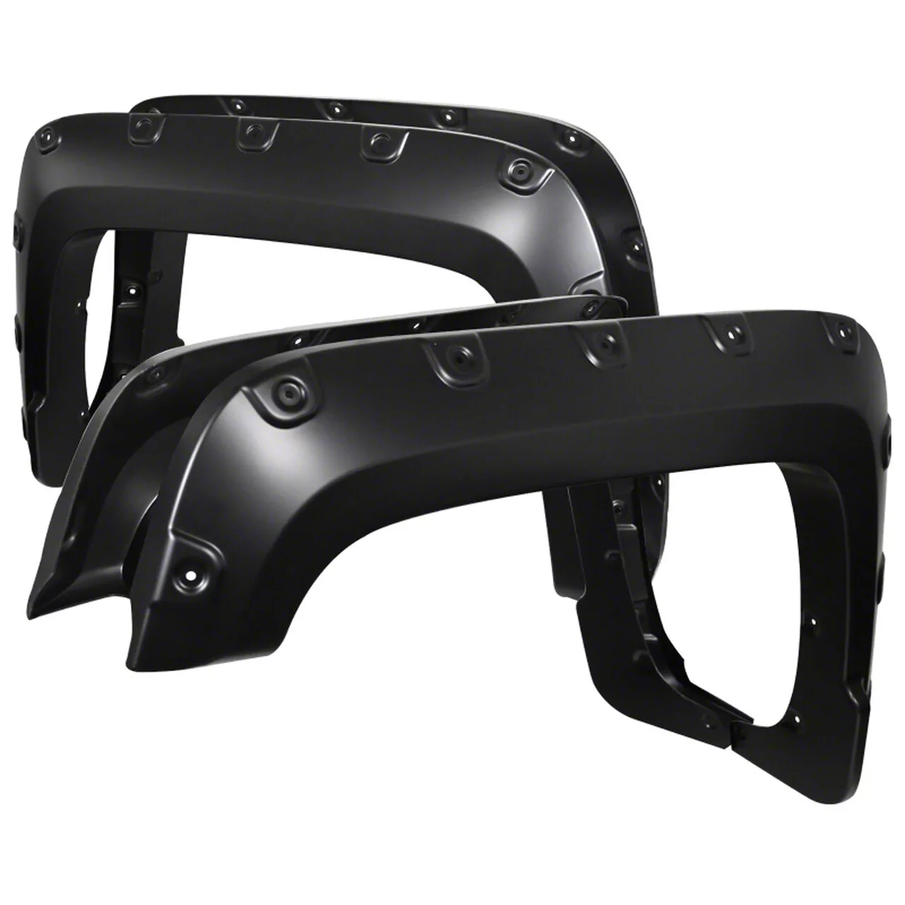 Pocket Rivet Fender Flares; Smooth (16-18 Sierra 1500)