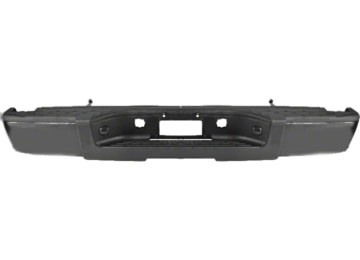Replacement Rear Bumper; Not Pre-Drilled for Backup Sensors; Black (07-13 Sierra 1500)