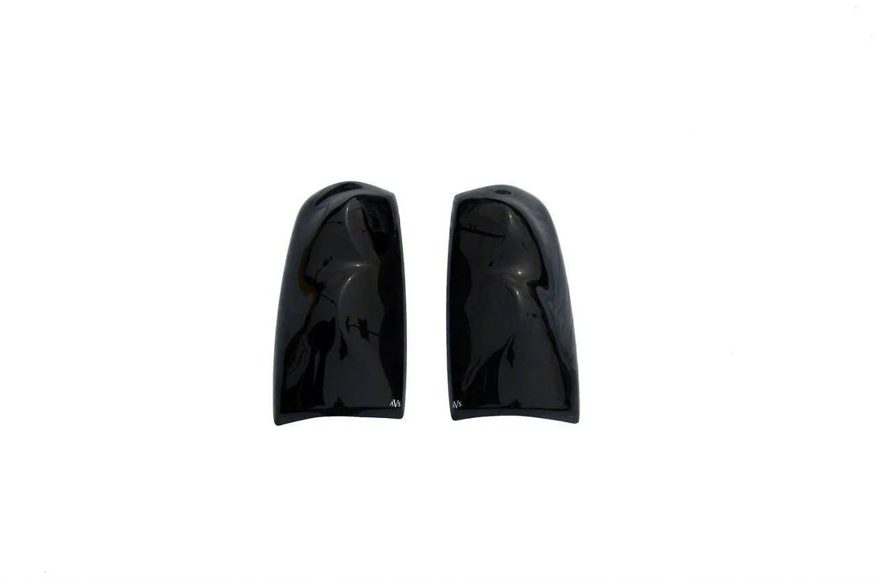 Tail Shades Tail Light Covers; Smoked (14-18 Sierra 1500 w/ Factory Halogen Tail Lights)