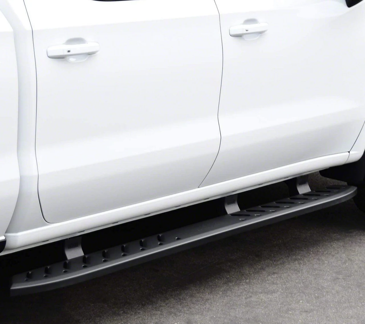 Westin Thrasher Running Boards; Textured Black (19-26 Sierra 1500 Crew Cab)