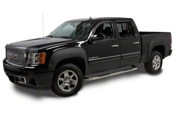 Trail Riderz Fender Flares; Smooth Black (07-13 Sierra 1500 w/ 5.80-Foot Short Box)