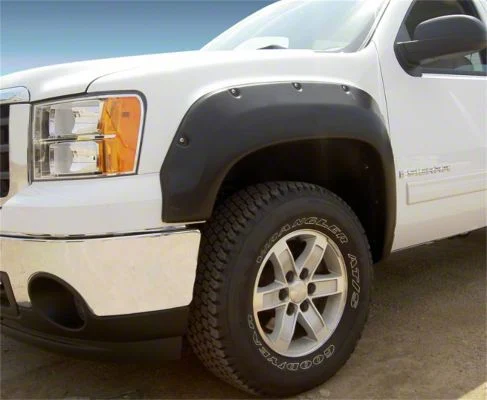 Trail Riderz Fender Flares; Smooth Black (07-13 Sierra 1500 w/ 6.50-Foot Standard & 8-Foot Long Box)