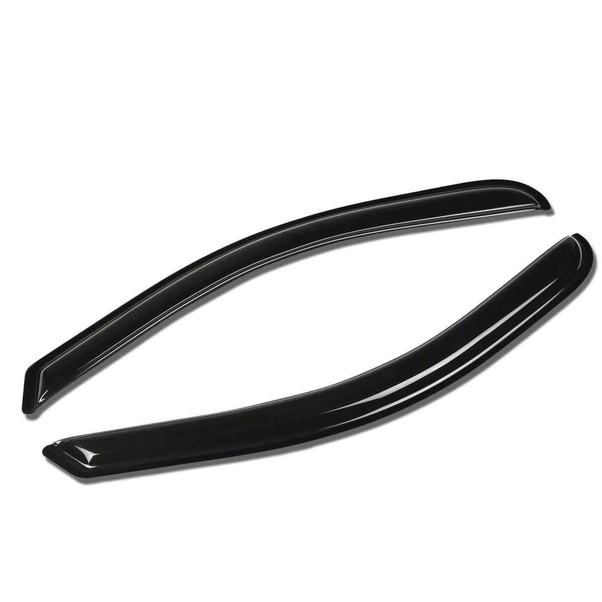 Window Visors; Dark Smoke; Front (14-18 Sierra 1500 Regular Cab)