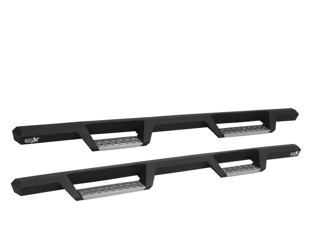 Westin HDX Stainless Drop Nerf Side Step Bars; Textured Black (20-26 Sierra 2500 HD Double Cab)