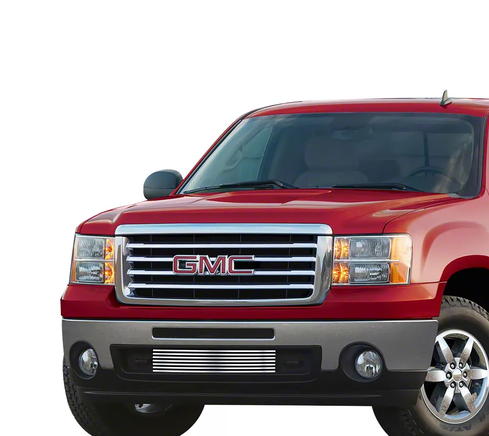 Stainless Steel Billet Lower Grille Insert; Chrome (07-10 Sierra 2500 HD)