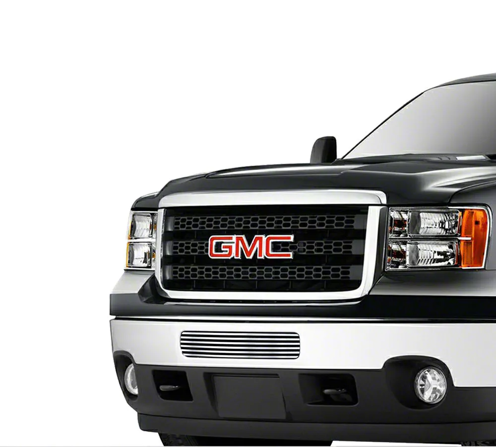 Stainless Steel Billet Lower Grille Insert; Chrome (11-14 Sierra 2500 HD)
