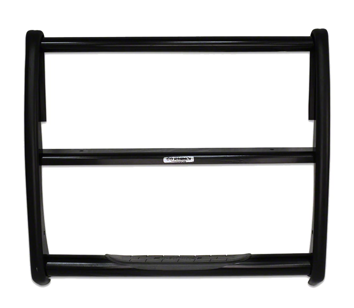 Go Rhino 3000 Series Stepguard Center Grille Guard; Black (07-13 Silverado 1500)