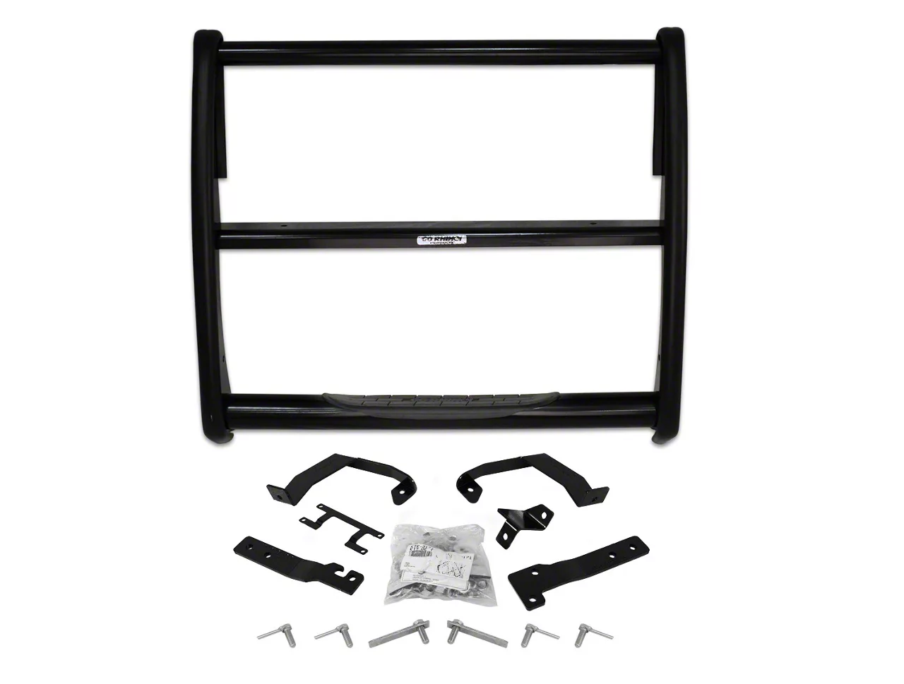 Go Rhino 3100 Series StepGuard Center Grille Guard; Textured Black (19-21 Silverado 1500; 2022 Silverado 1500 LTD)
